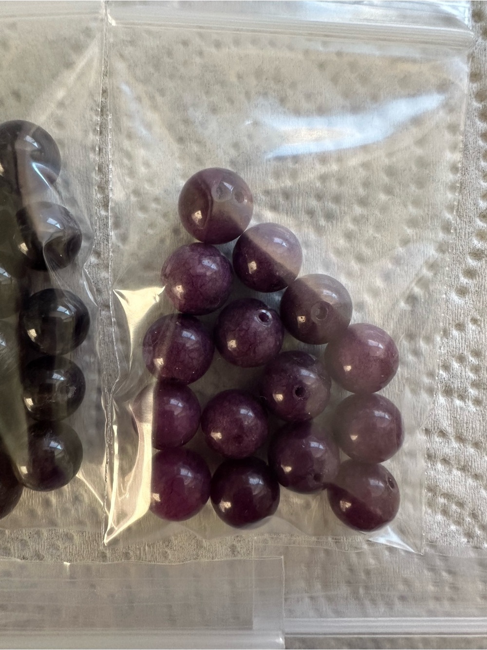 Assorted Beads Gemstone Blues Purples DIY Jewelry Bracelets NWOT - Picture 5 of 9